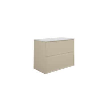 Underskap Artus 80 cm 2 skuffer beige matt