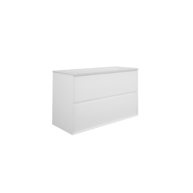 Underskap Artus 100 cm 2 skuffer hvit matt
