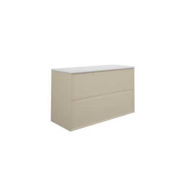 Underskap Artus 100 cm 2 skuffer beige matt