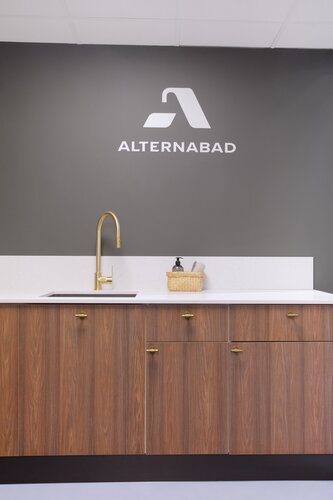 Nea Vaskerom valnøtt utstilling showroom 