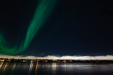 Nordlys på Prestvannet Nordlys på Prestvannet