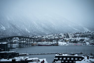 Tromsø i gråvær Tromsø i gråvær