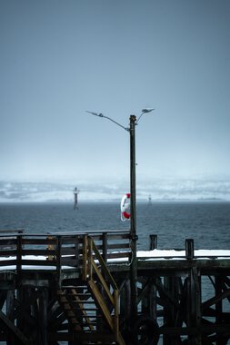 Telegrafbukta i gråvær Telegrafbukta i gråvær