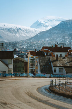 Vinter i Tromsø sentrum