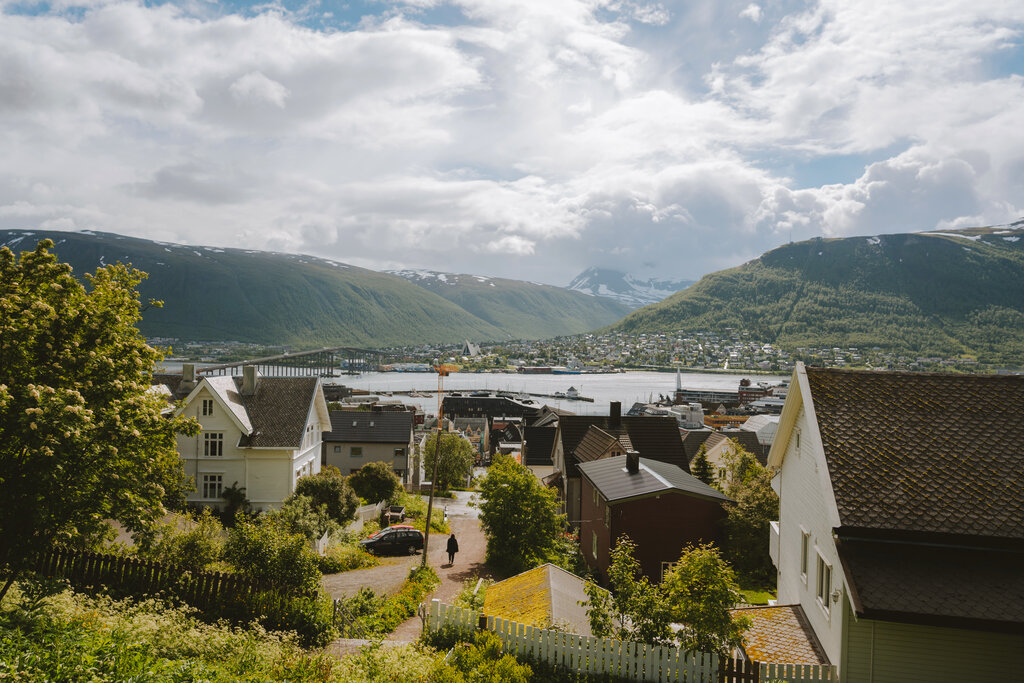 Hus i Tromsø utsiktsbilde