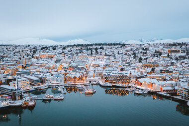 Tromsø sentrum om vinteren Tromsø sentrum om vinteren