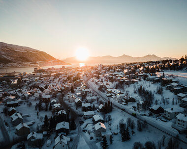 Tromsøhus om vinteren
