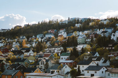 Hus i Tromsø utsiktsbilde