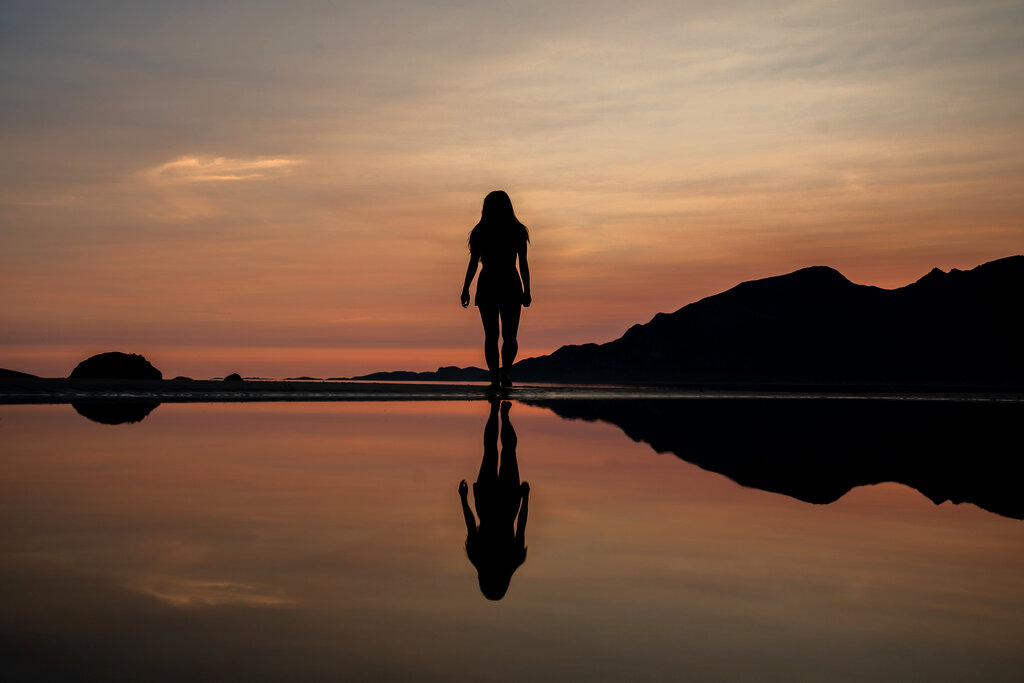 Sommer på strand på Kvaløya