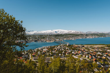 Utsikt fra Sherpatrappa sommer