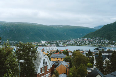 Hus i Tromsø utsiktsbilde