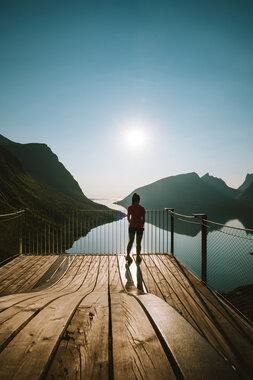 Bergsbotn utsiktsplattform på Senja