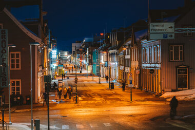 Gågata i Tromsø sentrum