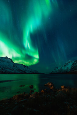Nordlys over Ersfjorden Nordlys over Ersfjorden