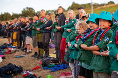 Fællessang på Spejdernes Lejr 2022