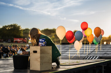 Balloner på scenen