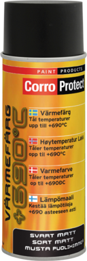 22645 CorroProtect Värmefärg Svart spray 400ml