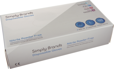 9609 Nitrilhandske Blå Large (100-pack)