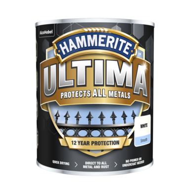 5361504 Hammerite Ultima Slätlack Vit 750ml