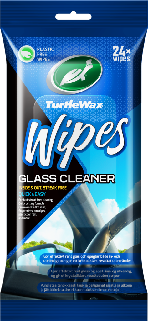 2371 Turtle Wax Glass Wipes Flatpack