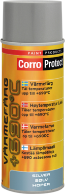 22646 CorroProtect Värmefärg Silver spray 400ml