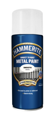 5078276 Hammerite Slätlack Vit Spray 400ml