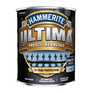 5361506 Hammerite Ultima Slätlack Antracitgrå 750ml