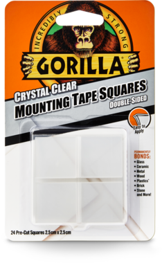 24642 Gorilla Monteringstejprutor 24st 2,5 x 2,5 cm
