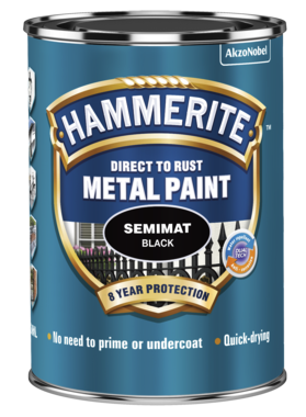 5078326 Hammerite Sidenmatt Svart 750ml