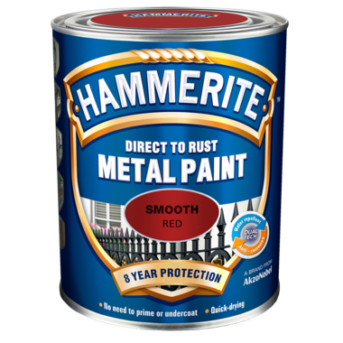 5078303 Hammerite Slätlack Röd 250ml