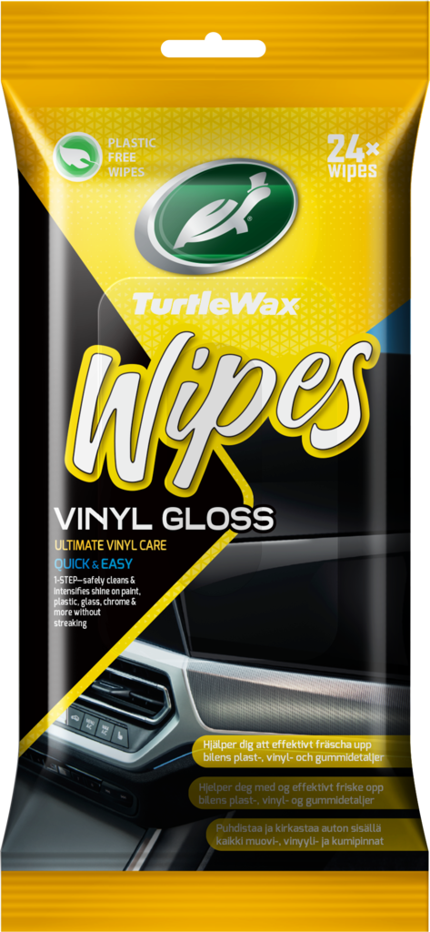 2370 Turtle Wax Vinyl Gloss Wipes Flatpack
