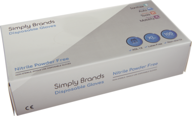 9610 Nitrilhandske Blå X-Large (100-pack)