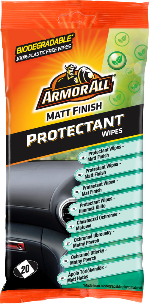 669 Armor All Protectant Wipes Matt Finish 