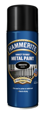 5078309 Hammerite Slätlack Svart Spray 400ml