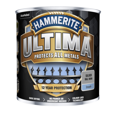 5574994 Hammerite Ultima Slätlack Silver 250ml