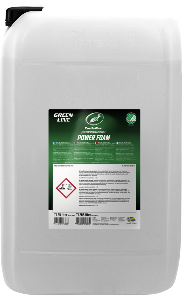 9686 Turtle Wax Pro Greenline Power Foam 25 L