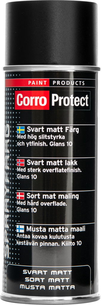 22601 CorroProtect Färg Matt Svart 400ml