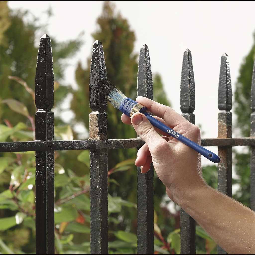 5078322 Hammerite Slätlack Svart 750ml