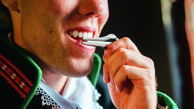 Tradisjonell hardingfele og munnharpe, Syrtveit gard