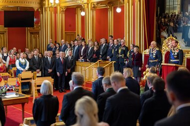 Høytidelig åpning av det 170. storting lørdag den 11. oktober 2025