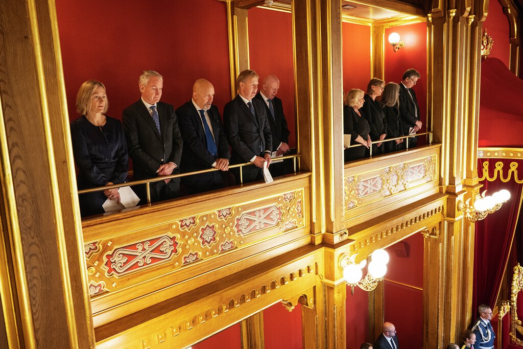 Høytidelig åpning av det 167. storting 3. oktober 2022