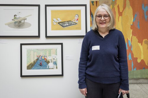 Åpning av karikaturutstilling 19. mars 2025