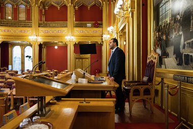 Stortingspresident Masud Gharahkhani