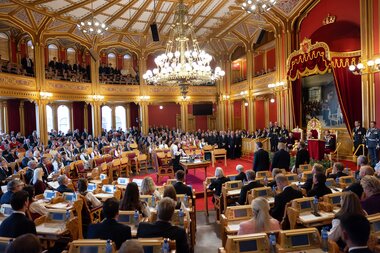 Høytidelig åpning av det 170. storting lørdag den 11. oktober 2025
