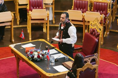 Høytidelig åpning av det 170. storting