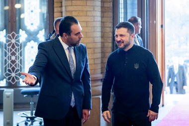 Ukrainas president Volodymyr Zelenskyj besøker Stortinget 20. mars 2025