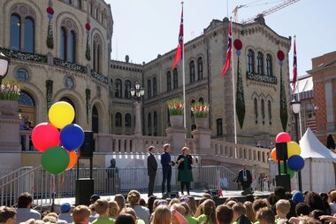 Stortingsbygningen 150 år - jubileumsfest 9. mai 2016