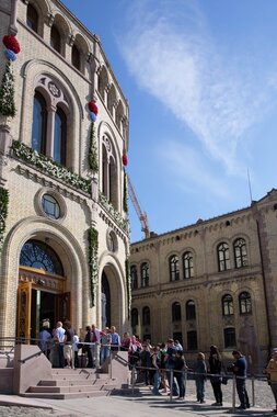 Stortingsbygningen 150 år - jubileumsfest 9. mai 2016