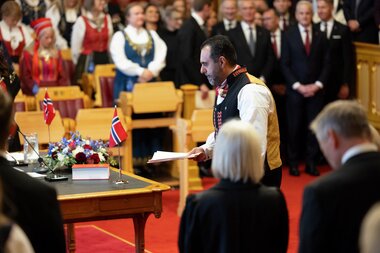 Høytidelig åpning av det 170. storting lørdag den 11. oktober 2025