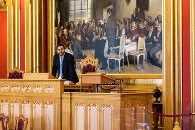 Stortingspresident Masud Gharahkhani